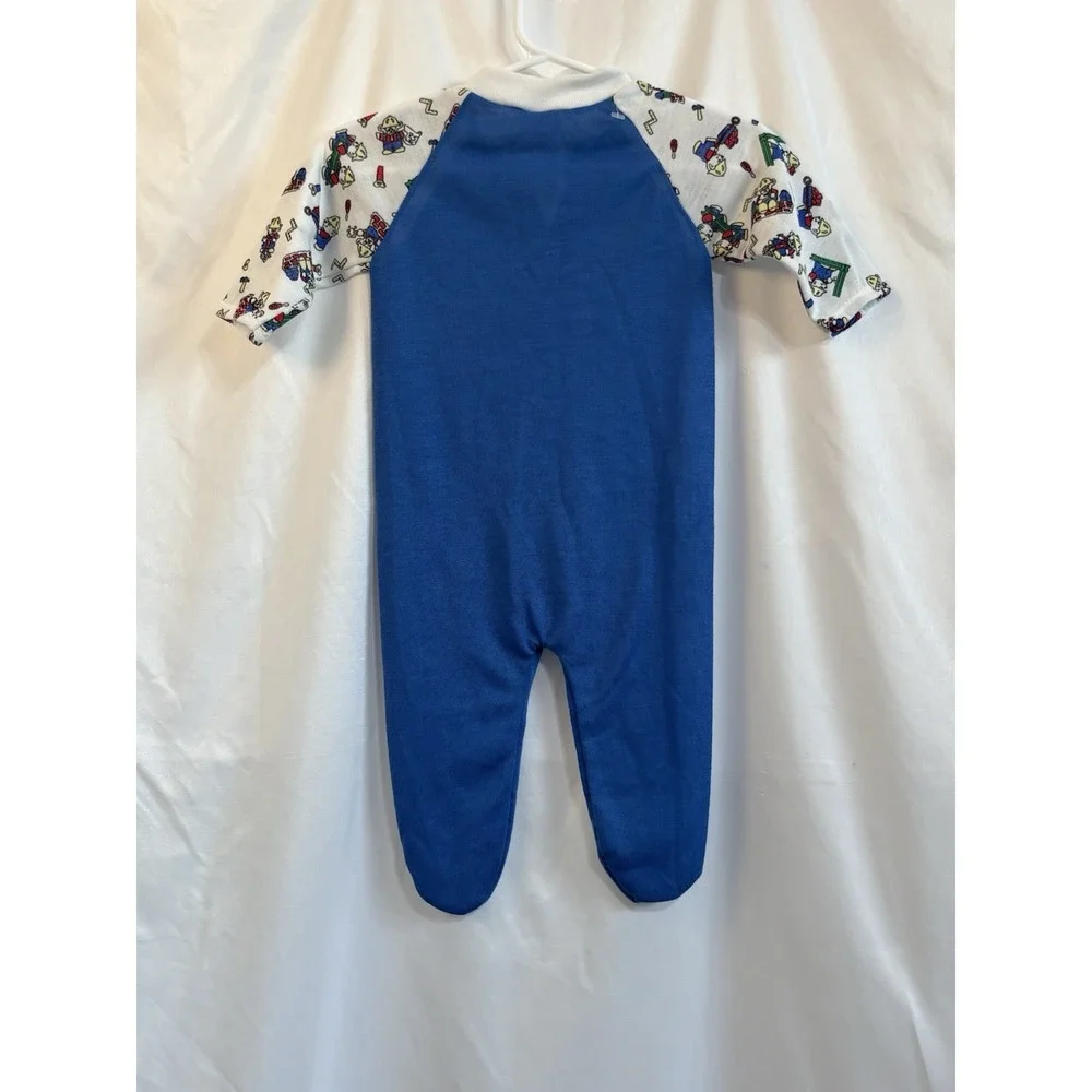 Sleepy Dreams Vintage Baby Footie Pajama Romper Boy's Size Large 17-19lbs NWT
